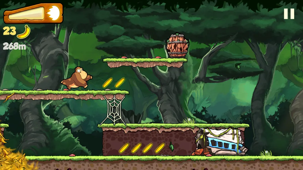 Скачать взломанную Banana Kong — Много бананов — скриншот 2 Скачать взломанную Banana Kong — Много бананов — скриншот 2