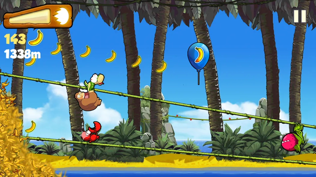 Скачать взломанную Banana Kong — Много бананов — скриншот 3 Скачать взломанную Banana Kong — Много бананов — скриншот 3