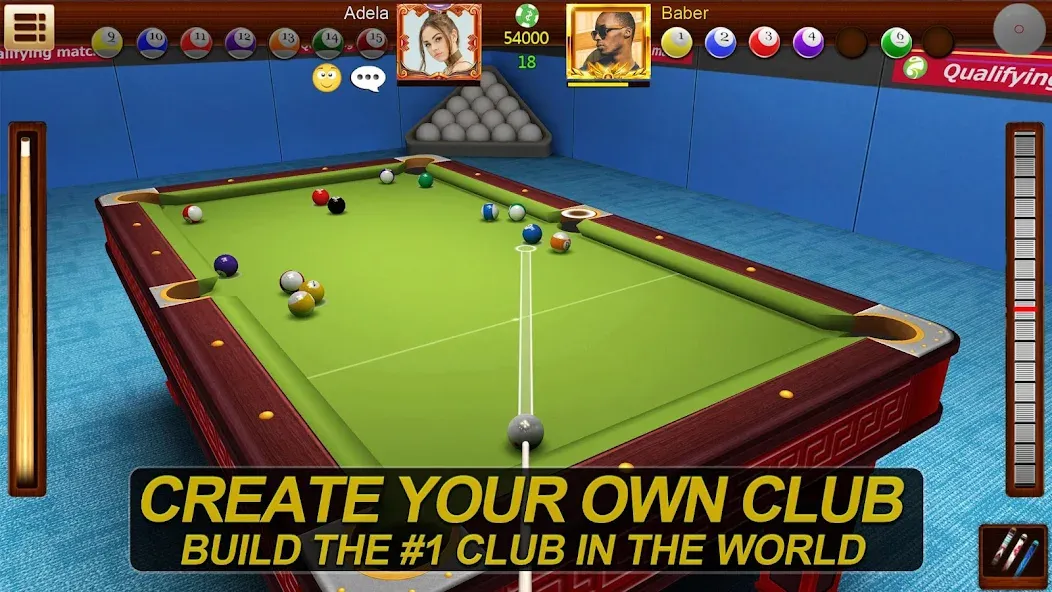 Взломанная Real Pool 3D Online 8Ball Game на Андроид — Много денег и бесконечная кий-энергия — скриншот 2