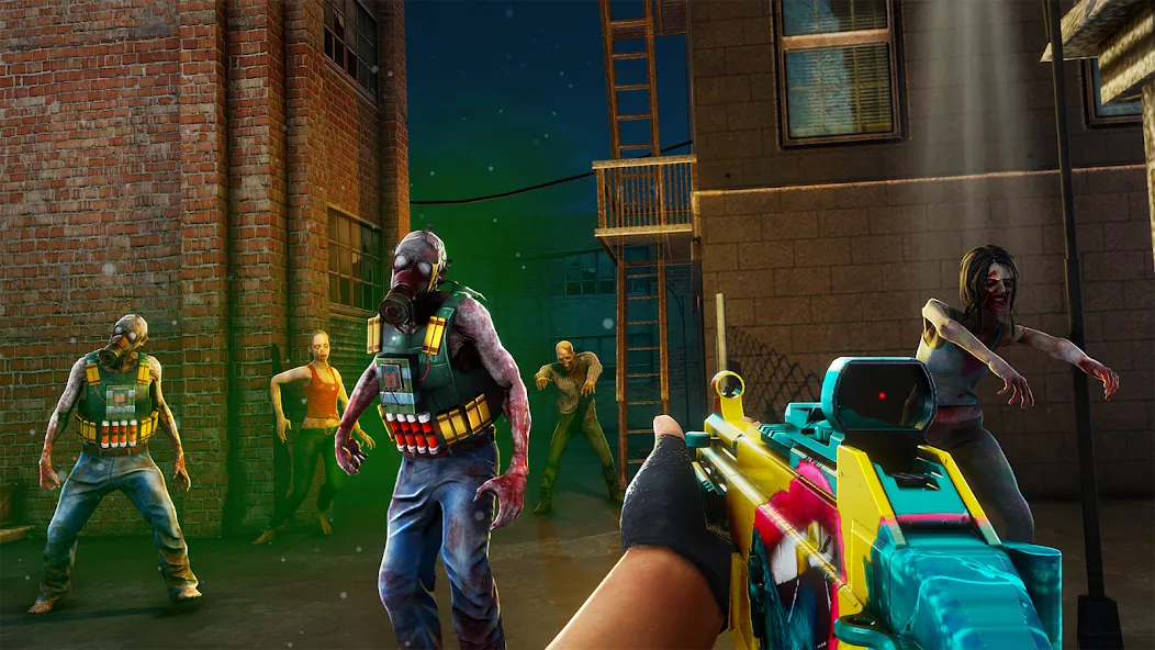 Скачать Zombination - FPS Zombie Games на телефон — Много денег — скриншот 2 Скачать Zombination - FPS Zombie Games на телефон — Много денег — скриншот 2