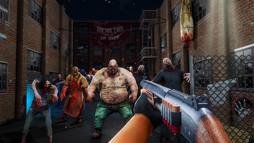 Скачать Zombination - FPS Zombie Games на телефон — Много денег — скриншот 3 Скачать Zombination - FPS Zombie Games на телефон — Много денег — скриншот 3
