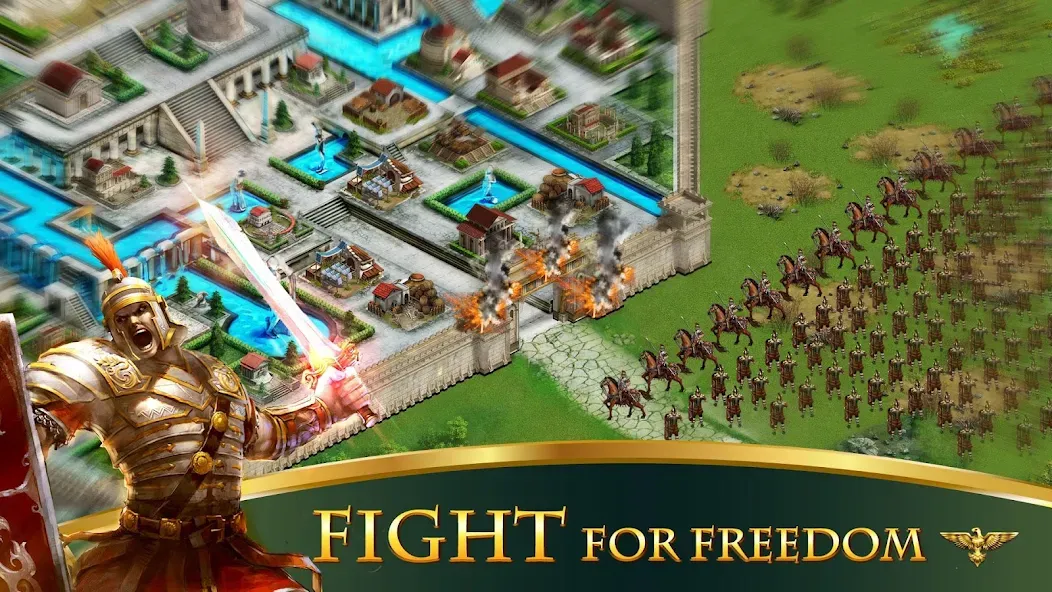 Скачать Empire:Rome Rising на телефон — Много денег и золота — скриншот 2