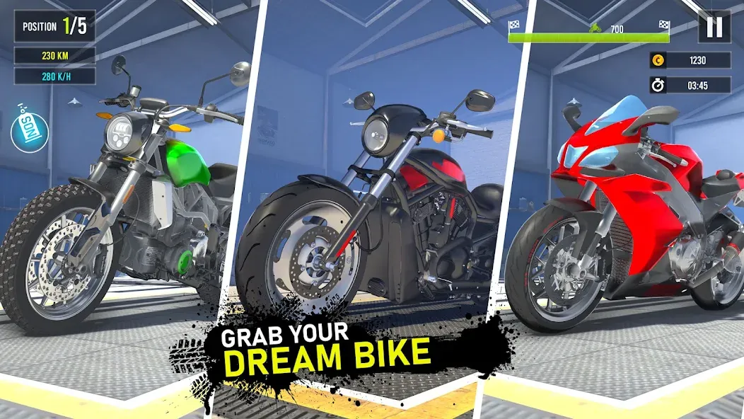 Moto Traffic Bike Race Game 3d Mod APK Много денег — Скачать на Андроид — скриншот 2 Moto Traffic Bike Race Game 3d Mod APK Много денег — Скачать на Андроид — скриншот 2