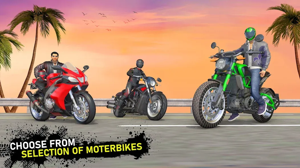 Moto Traffic Bike Race Game 3d Mod APK Много денег — Скачать на Андроид — скриншот 4 Moto Traffic Bike Race Game 3d Mod APK Много денег — Скачать на Андроид — скриншот 4