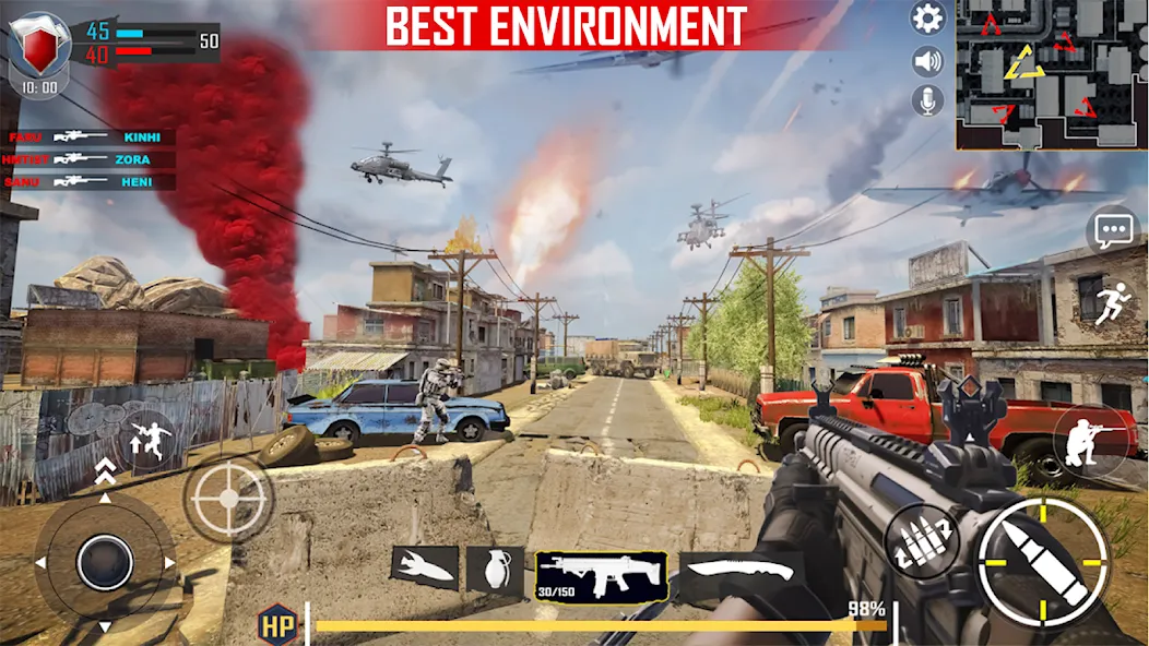 Скачать Real Commando FPS Gun Shooting — Модификация Много денег — скриншот 5