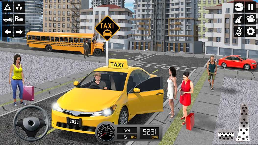 Скачать Taxi Simulator 3d Taxi Sim на Андроид — Много денег — скриншот 4 Скачать Taxi Simulator 3d Taxi Sim на Андроид — Много денег — скриншот 4