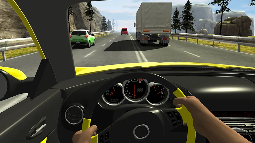 Racing in Car 2 MOD APK — Много денег — скриншот 5