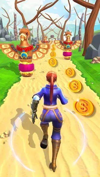 Jungle Run Temple Escape Games MOD APK — Много денег — скриншот 1
