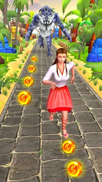 Jungle Run Temple Escape Games MOD APK — Много денег — скриншот 2