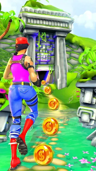 Jungle Run Temple Escape Games MOD APK — Много денег — скриншот 5