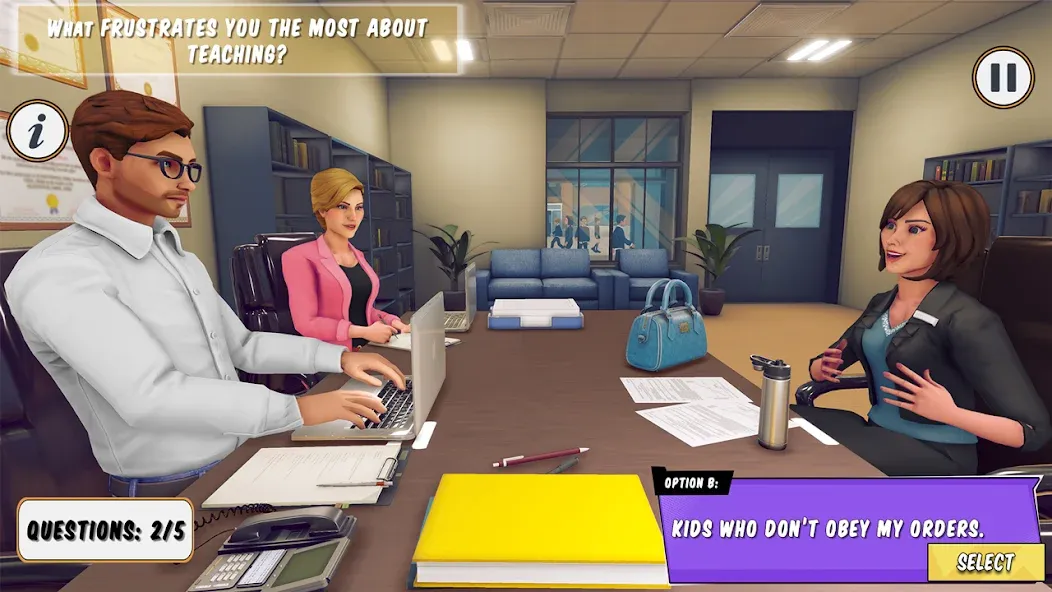 High School Teacher Simulator Mod APK Все открыто — Скачать на Андроид — скриншот 1