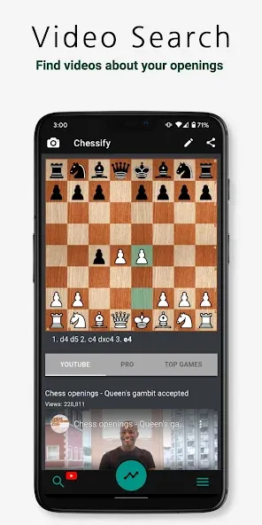 Скачать взлом Chessify: Scan & Analyze chess на Андроид — Премиум разблокирован — скриншот 3 Скачать взлом Chessify: Scan & Analyze chess на Андроид — Премиум разблокирован — скриншот 3