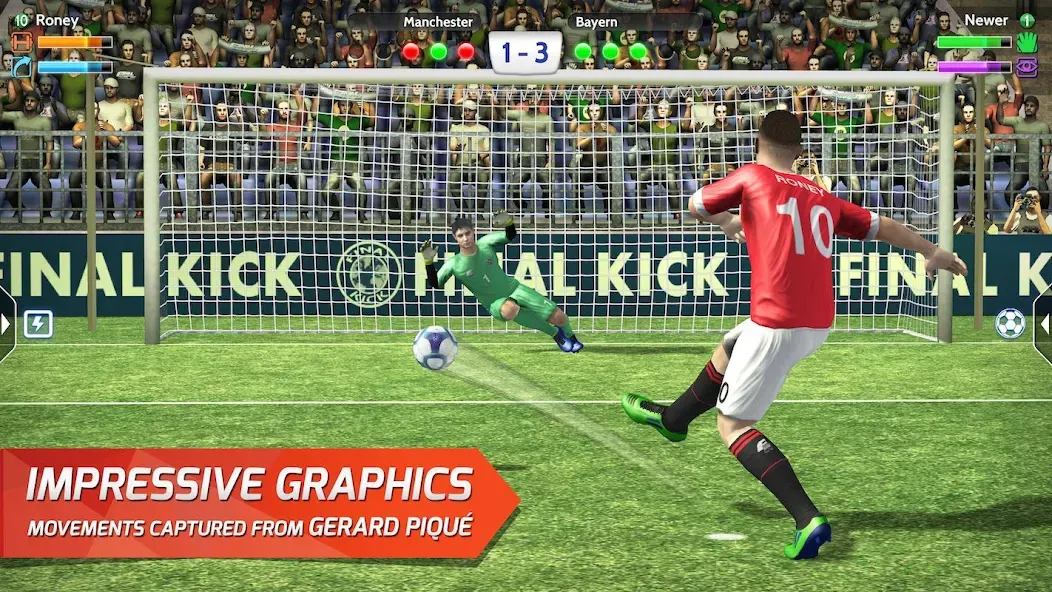 Final Kick: Online Soccer — Взломанная версия (Много денег и без рекламы) — скриншот 1