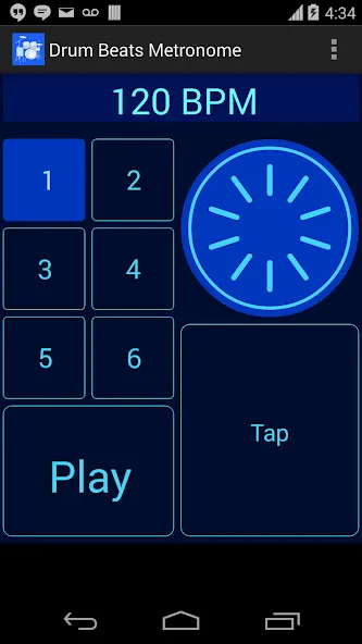 Drum Beats Metronome на Андроид — Мод Премиум разблокирован — скриншот 1
