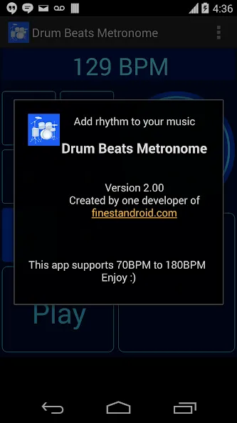 Drum Beats Metronome на Андроид — Мод Премиум разблокирован — скриншот 4