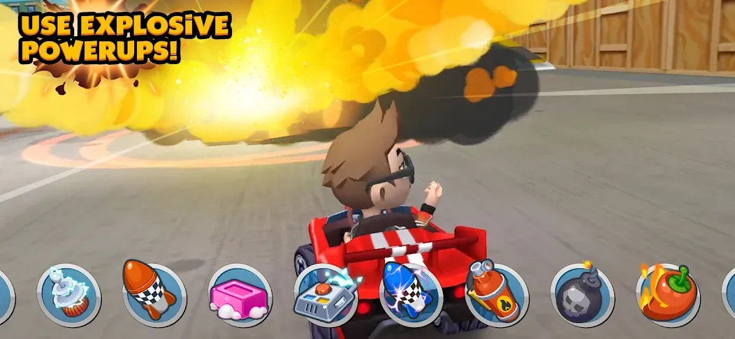 Скачать Boom Karts Multiplayer Racing с модом — Много денег — скриншот 4