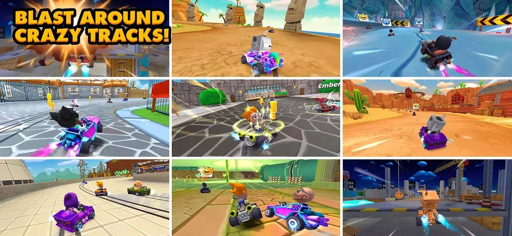 Скачать Boom Karts Multiplayer Racing с модом — Много денег — скриншот 5