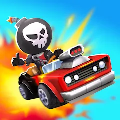 Скачать Boom Karts Multiplayer Racing с модом — Много денег