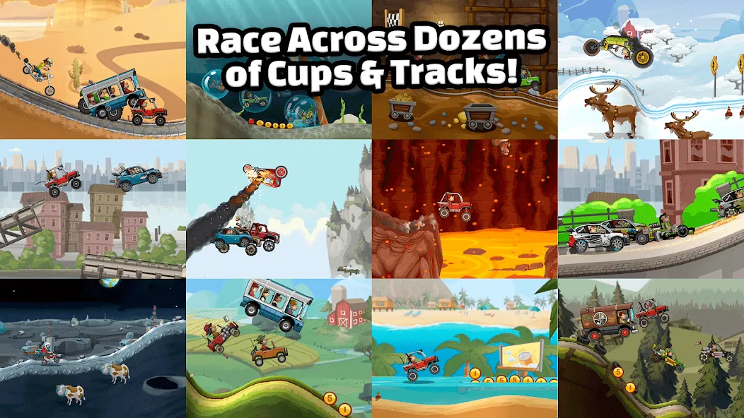 Скачать Hill Climb Racing 2 — Модификация Много денег и алмазов — скриншот 2 Скачать Hill Climb Racing 2 — Модификация Много денег и алмазов — скриншот 2