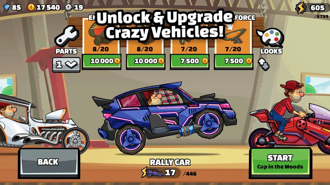Скачать Hill Climb Racing 2 — Модификация Много денег и алмазов — скриншот 3 Скачать Hill Climb Racing 2 — Модификация Много денег и алмазов — скриншот 3