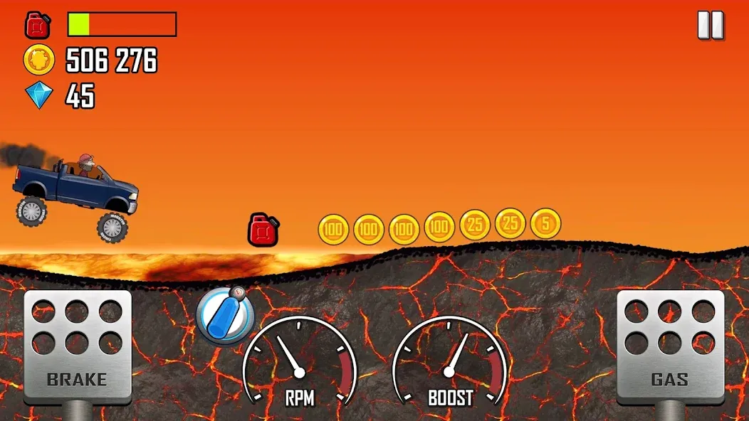 Hill Climb Racing — Мод: Много денег и без рекламы — скриншот 5
