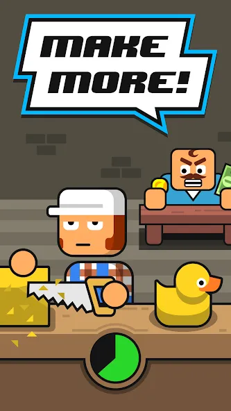 Make More! - Idle Manager на Андроид — Мод Много денег — скриншот 1