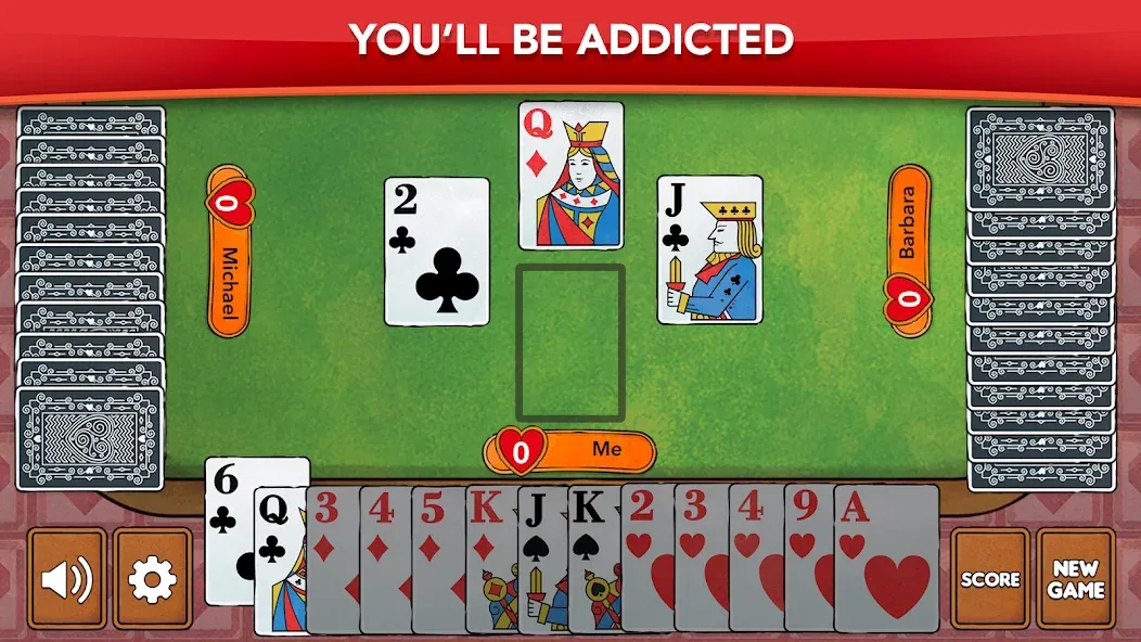 Взлом Hearts - Card Game Classic — Все темы разблокированы — скриншот 5