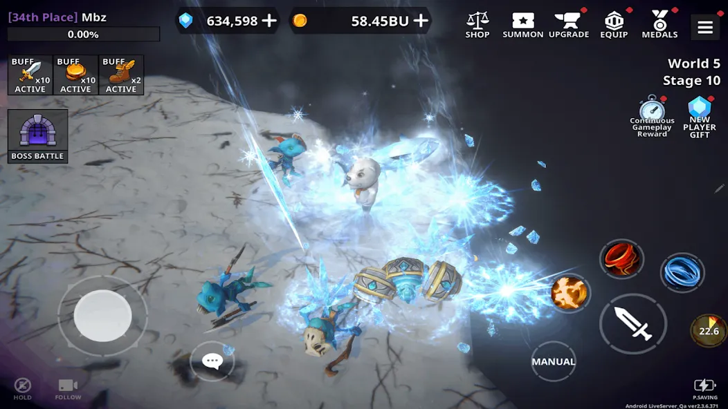 Взломанная Dungeon Knight на Андроид — Много денег — скриншот 3 Взломанная Dungeon Knight на Андроид — Много денег — скриншот 3