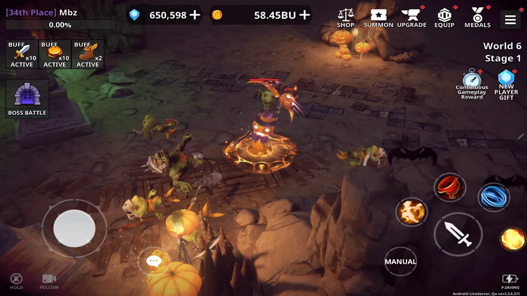 Взломанная Dungeon Knight на Андроид — Много денег — скриншот 4 Взломанная Dungeon Knight на Андроид — Много денег — скриншот 4