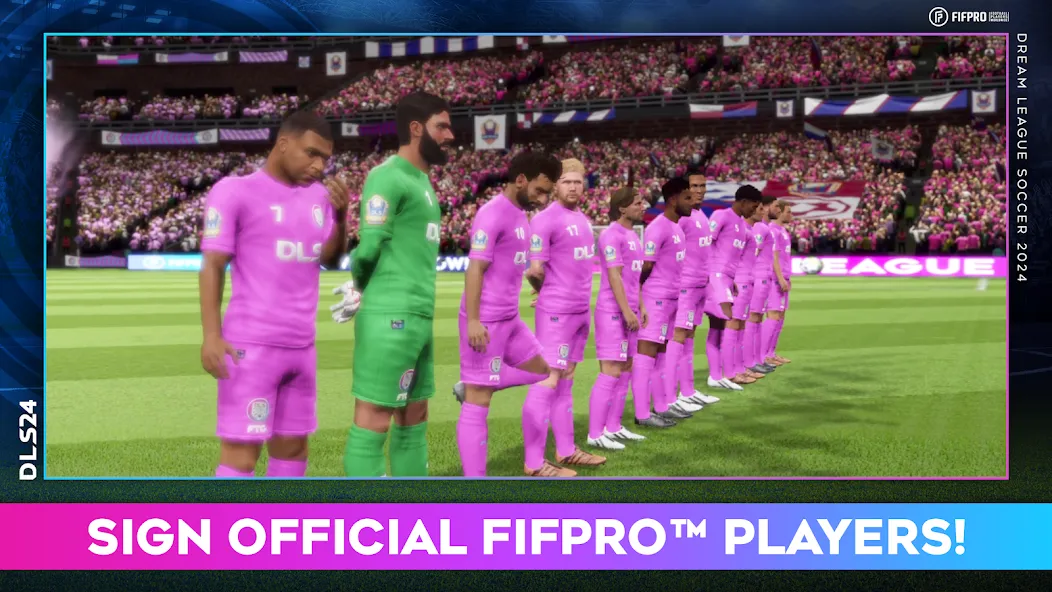 Dream League Soccer 2024 на Андроид — Мод Много денег и бесплатные покупки — скриншот 2 Dream League Soccer 2024 на Андроид — Мод Много денег и бесплатные покупки — скриншот 2