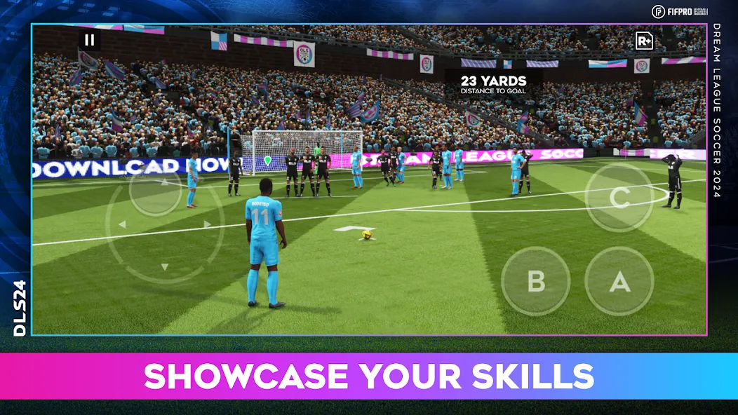 Dream League Soccer 2024 на Андроид — Мод Много денег и бесплатные покупки — скриншот 3 Dream League Soccer 2024 на Андроид — Мод Много денег и бесплатные покупки — скриншот 3