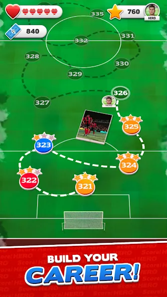 Скачать Score! Hero (Мод: Много денег и энергии) на Андроид — скриншот 5