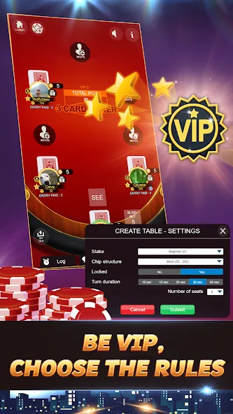 Svara - 3 Card Poker Card Game MOD — Много денег на Андроид — скриншот 4