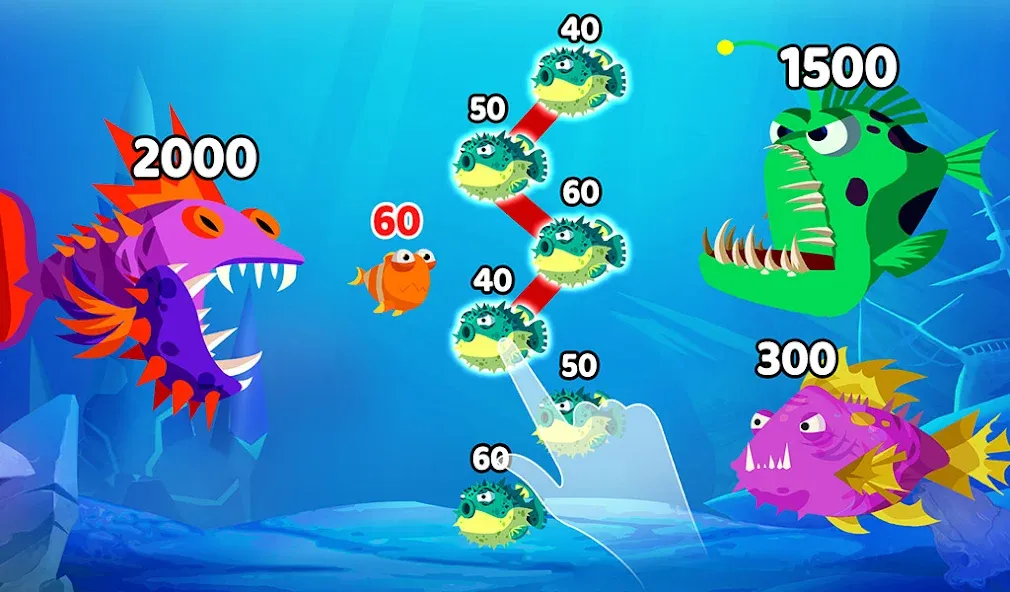 Скачать Fish Town IO: Mini Aquarium MOD APK — Много денег — скриншот 1