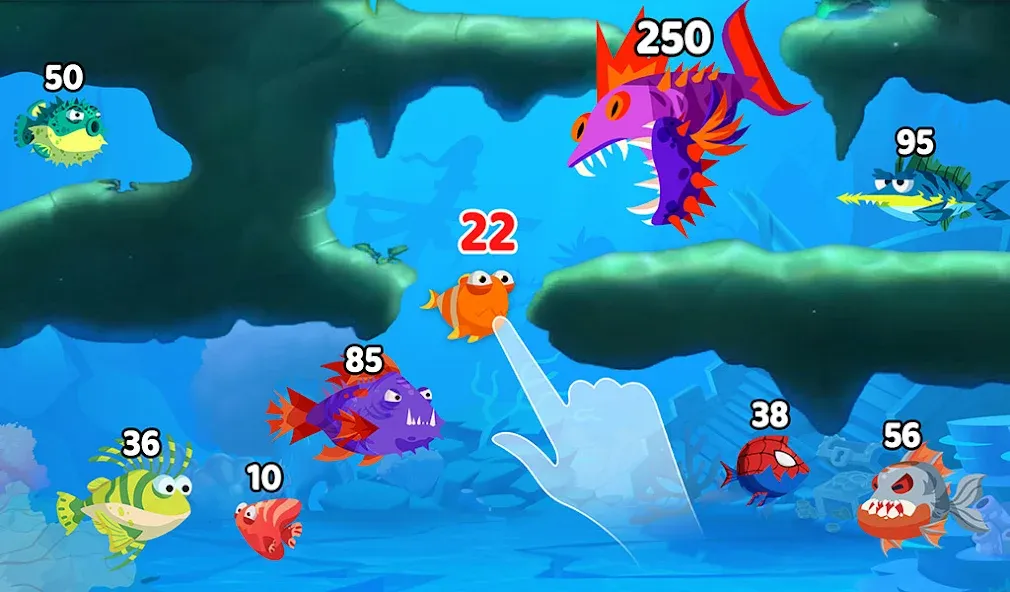 Скачать Fish Town IO: Mini Aquarium MOD APK — Много денег — скриншот 2