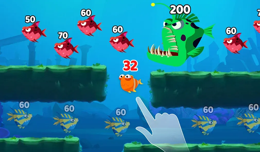 Скачать Fish Town IO: Mini Aquarium MOD APK — Много денег — скриншот 3