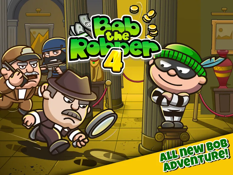 Bob The Robber 4 на Андроид — Много денег — скриншот 1