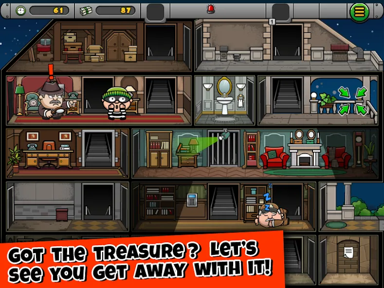 Bob The Robber 4 на Андроид — Много денег — скриншот 3