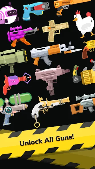 Gun Idle MOD APK на Android — Много денег и бесконечные патроны — скриншот 1