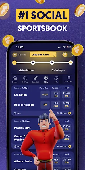 Скачать Fliff - Sports Picks MOD APK — Бесконечные монеты и без рекламы — скриншот 1 Скачать Fliff - Sports Picks MOD APK — Бесконечные монеты и без рекламы — скриншот 1