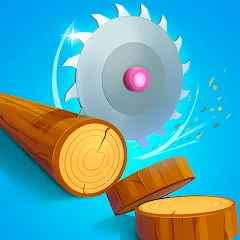 Взлом Idle Cutter: Wood Slice — Много денег