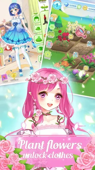 Скачать Dream Flower Dressup на телефон — Все открыто — скриншот 3 Скачать Dream Flower Dressup на телефон — Все открыто — скриншот 3