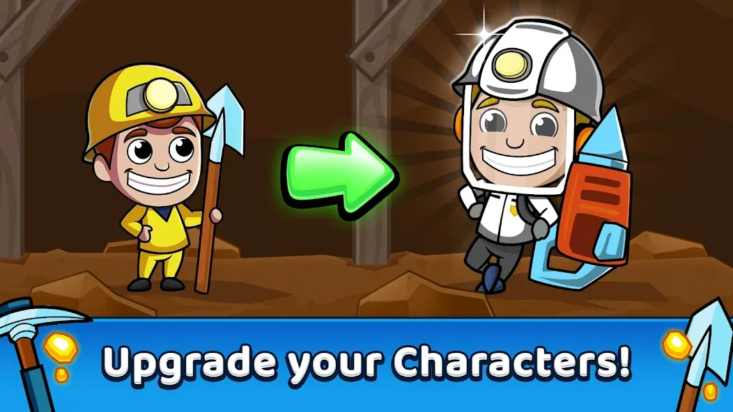 Скачать Idle Miner Tycoon: Gold Games — Последняя версия (Много денег) — скриншот 2