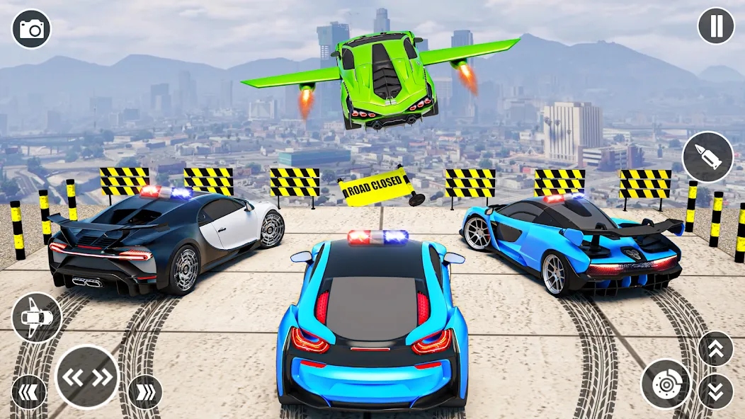 Flying Car Robot Shooting Game — Много денег — скриншот 2