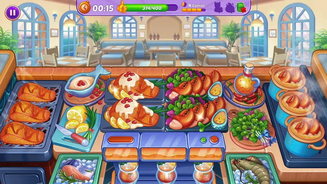 Скачать Cooking Crush - Cooking Game MOD APK — Много денег — скриншот 2