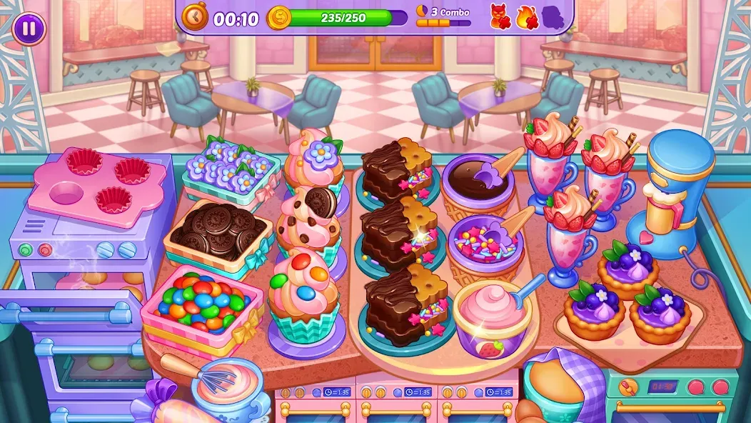 Скачать Cooking Crush - Cooking Game MOD APK — Много денег — скриншот 3