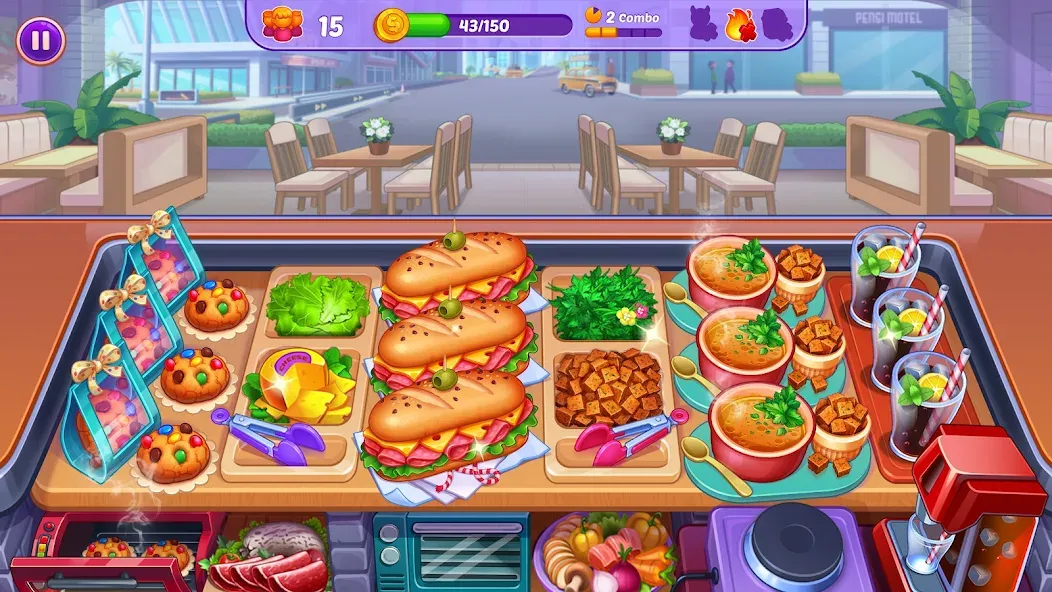 Скачать Cooking Crush - Cooking Game MOD APK — Много денег — скриншот 4
