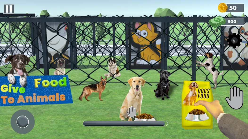 Скачать Animal Shelter: Pet Rescue 3D на Android — Много денег — скриншот 1