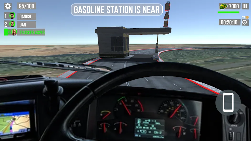 Euro Truck Gas Station Games — Взломанная версия (Много денег) — скриншот 3