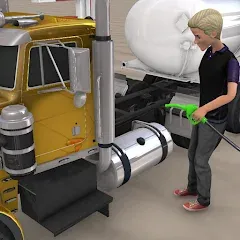 Euro Truck Gas Station Games — Взломанная версия (Много денег)
